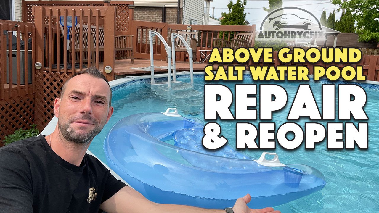 AutoHrycFix Videos Above ground salt water pool repair and restoration